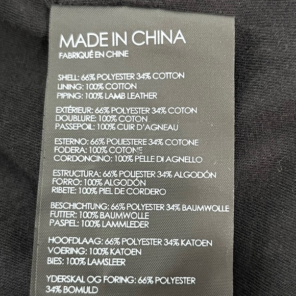 Club Monaco Jowdie Tweed Open Front Crop Jacket Leather Accent - Picture 15 of 17